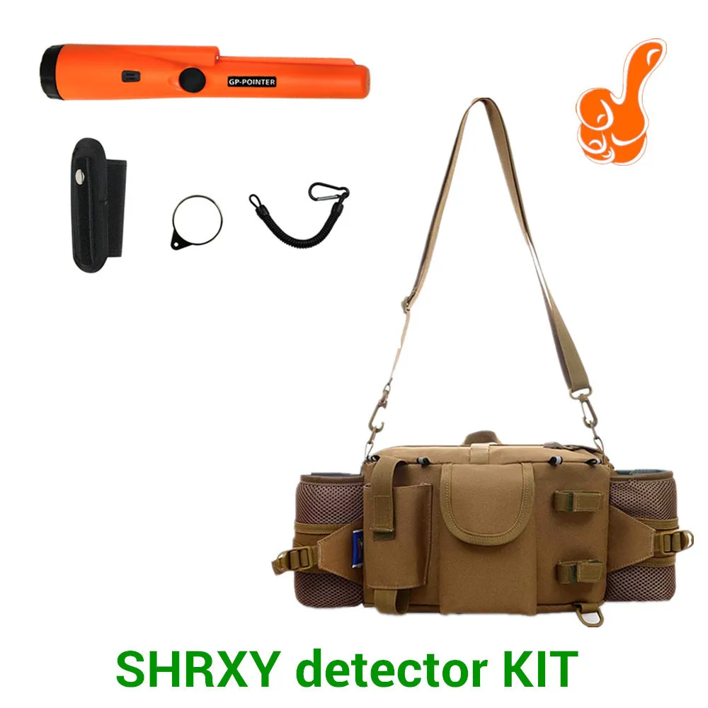 

SHRXY Sensitive Gp-pointer Orange Metal Detector Kit Pro Pinpointing Hand Held Metal Detector with Toolkit Pockets