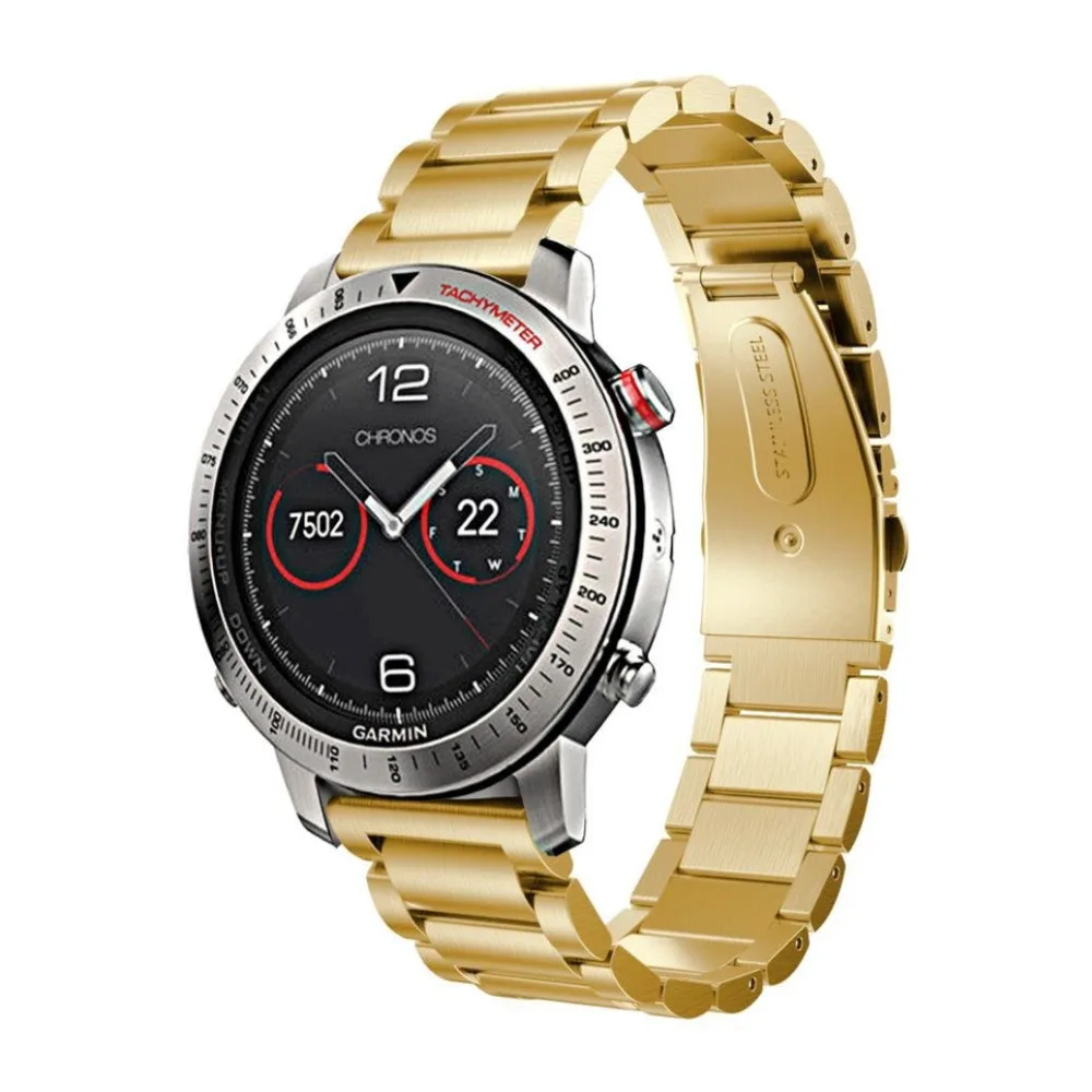 Buy 22MM Stainless Steel Metal Smart Watch Band Strap