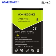 Wonkegonke BL-4C 1500 мА/ч, литий-ионный аккумулятор Батарея для Nokia 6300 6136 6102i 2652 3108 6100 6170 6260 7270 6101 6102 6131