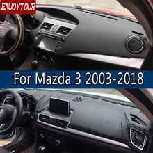 Кожаный коврик для приборной панели Mazda3 Mazda 3 Axela 2003-2018, коврик для защиты от солнечного света, коврик для приборной панели 2007 2008 2009 2013 2014
