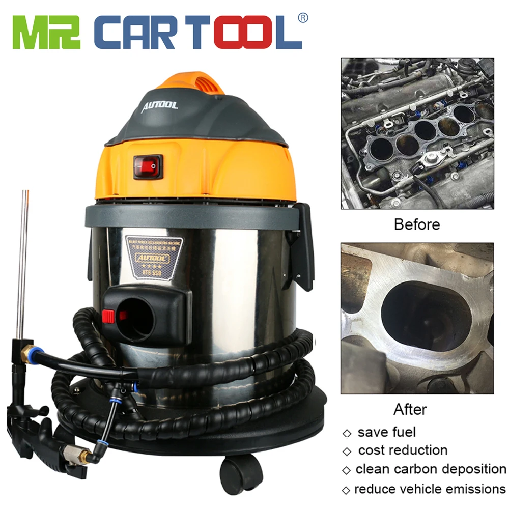 

Mr Cartool 220V/110V Car Engine Clear Carbon Deposits Car Wash Machine Walnut Sand Diesel Gasoline Engine System Clean Maintain