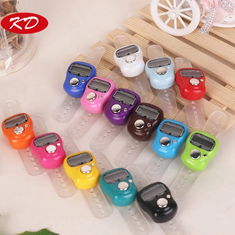 

1Pc Mini Stitch Marker And Row Finger Counter LCD Electronic Digital Tally Counter For Sewing Knitting Weave Tool