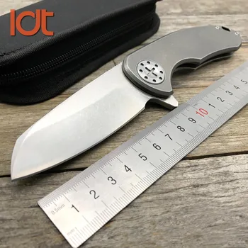 

LDT F3 Steel bearing Folding Knife D2 Blade Titanium TC4 Handle Tactical Knives Outdoor Survival Pocket Knife EDC Tools