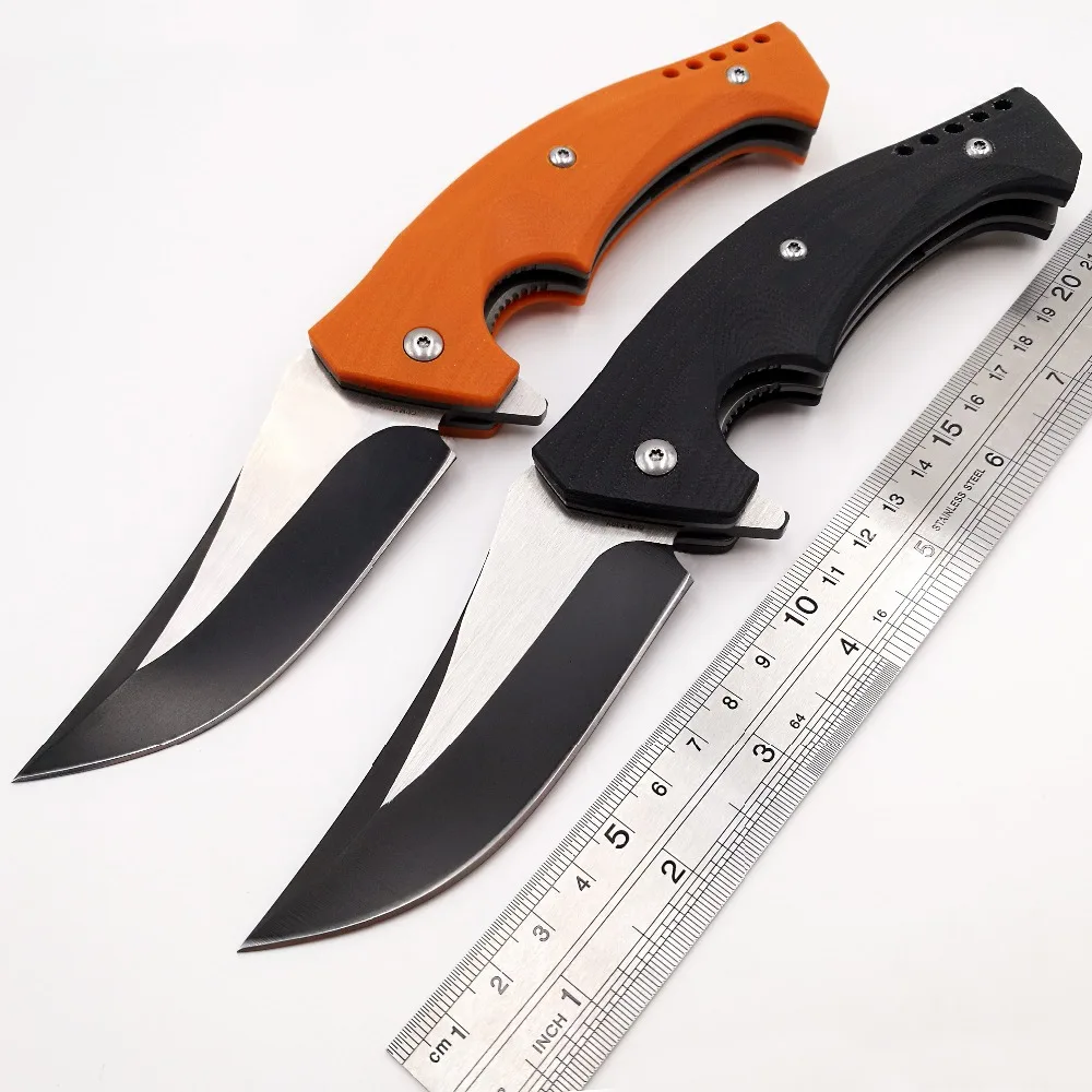 

JSSQ C196 Ball Bearing Folding Knife CPM S30V Blade Flipper Tactical Pocket Knives Camping Hunting Survival Outdoor EDC Tool OEM