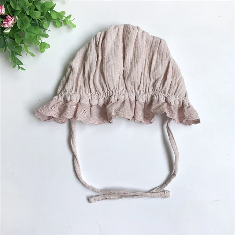 2019 Baby Hats And Caps Sweet Lovely Cute Princess Children Kids Girls Baby Hat Lace Floral Caps Hats For Girls Baby V15# (6)