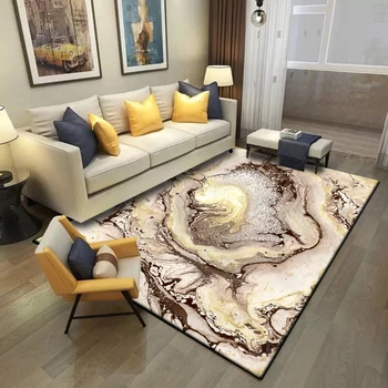 

Modern Fashion Abstract Artistic Brown Flesh Colors Print Bedroom Living Room Parlor Area Rug Carpet Doormat Kitchen/Footmat