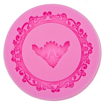 

Retro Fashion Frame Mold Chocolate silicone Mould for the Kitchen Baking Cake Tool DIY Sugarcraft Decoration Tools F0532