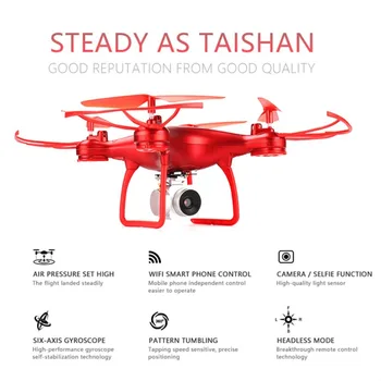 

008 Smart Selfie RC Quadcopter Drone with 720P Live Video HD Camera Altitude Hold Headless Mode One Key Take-off RTF