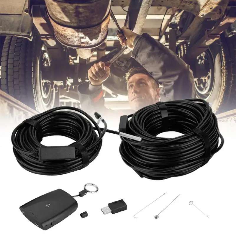 

NEWEST 10M/20M Flexible IP67 Waterproof Endoscope 5.5mm 720P camera 6 Led WIFI endoscope Camera for Pipe Inspection Best Offer