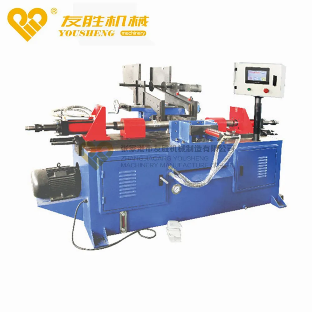 

Double head pipe flaring machine for reducing and expanding and flaring