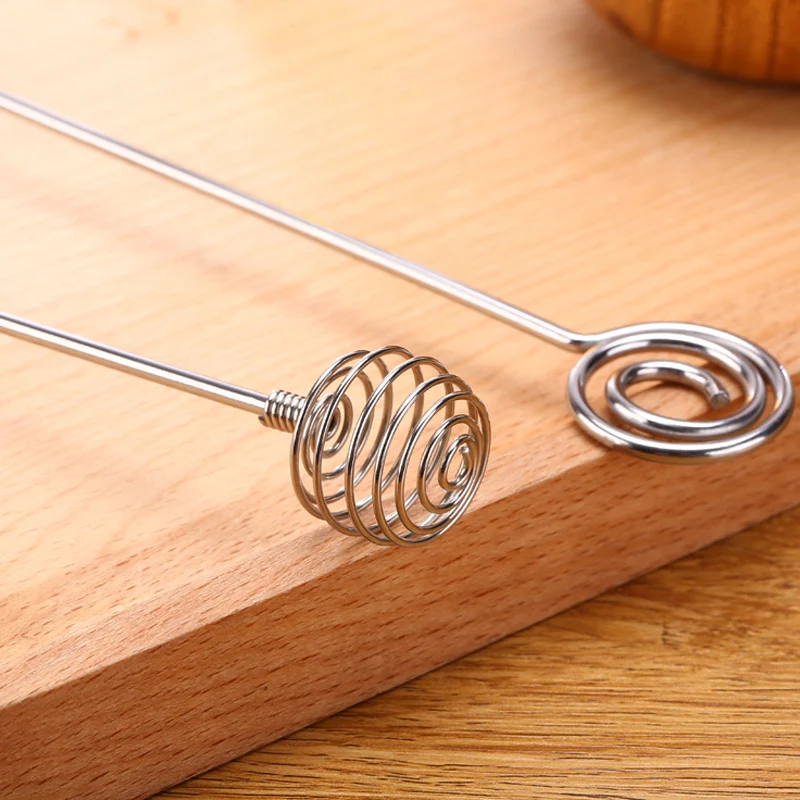 1PC Stainless Steel Honey Spoon Stick Dipper Long Handle Bar Mixing Honey Jar Stick Server Drizzler Kitchen Tea Accessories (12)
