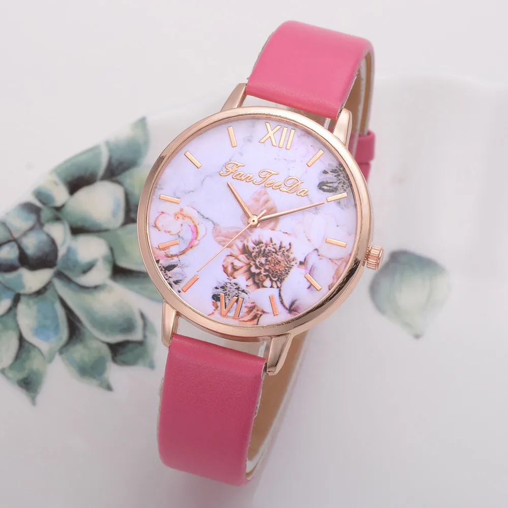 Женские наручные часы-браслет из розового золота с кожаным ремешком, женские часы под платье, женские кварцевые часы, Прямая поставка, Reloj Mujer, хит 999