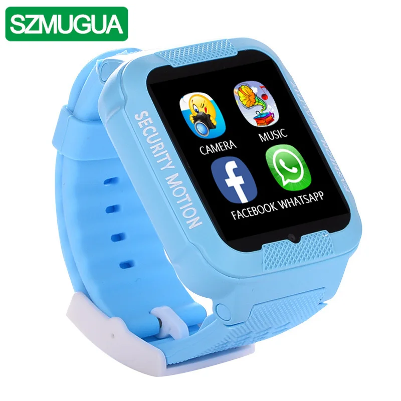 SZMUGUA K3 Children Bluetooth Smart Watch Waterproof Baby Safe Kids Watch GPS with SIM TF Location Device Tracker With Camera