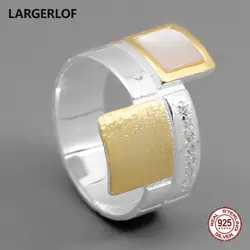 LARGERLOF 925 Серебряное кольцо лабрадоритовое кольцо серебро 925 Для женщин ювелирные изделия из серебра 925 ювелирные изделия Винтаж кольцо из