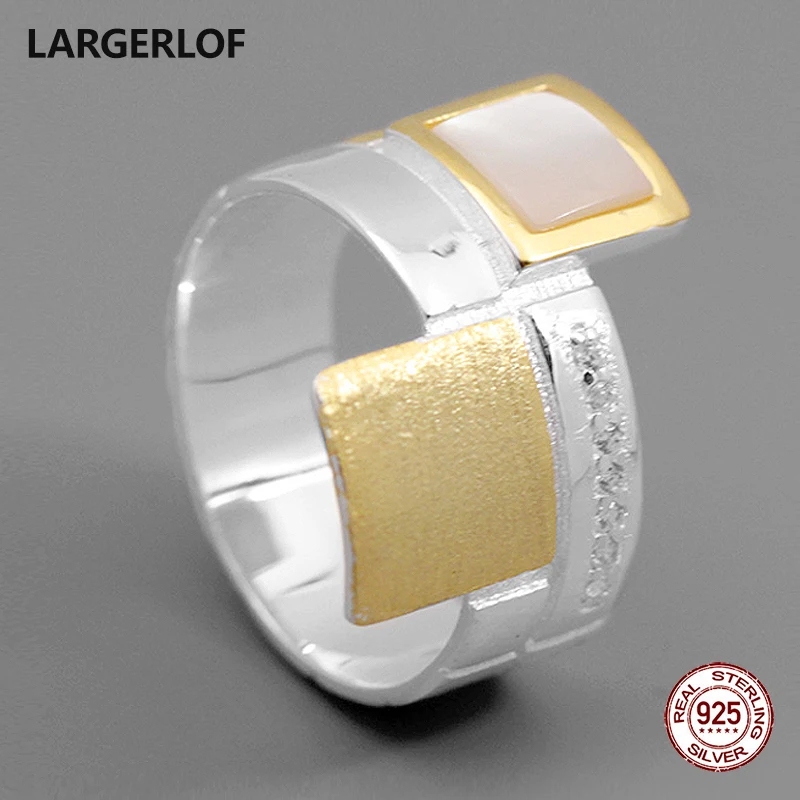 

LARGERLOF 925 Silver Ring Labradorite Ring Silver 925 Women Fine Jewelry Silver 925 Jewelry Vintage Ring Sterling Silver RG50160