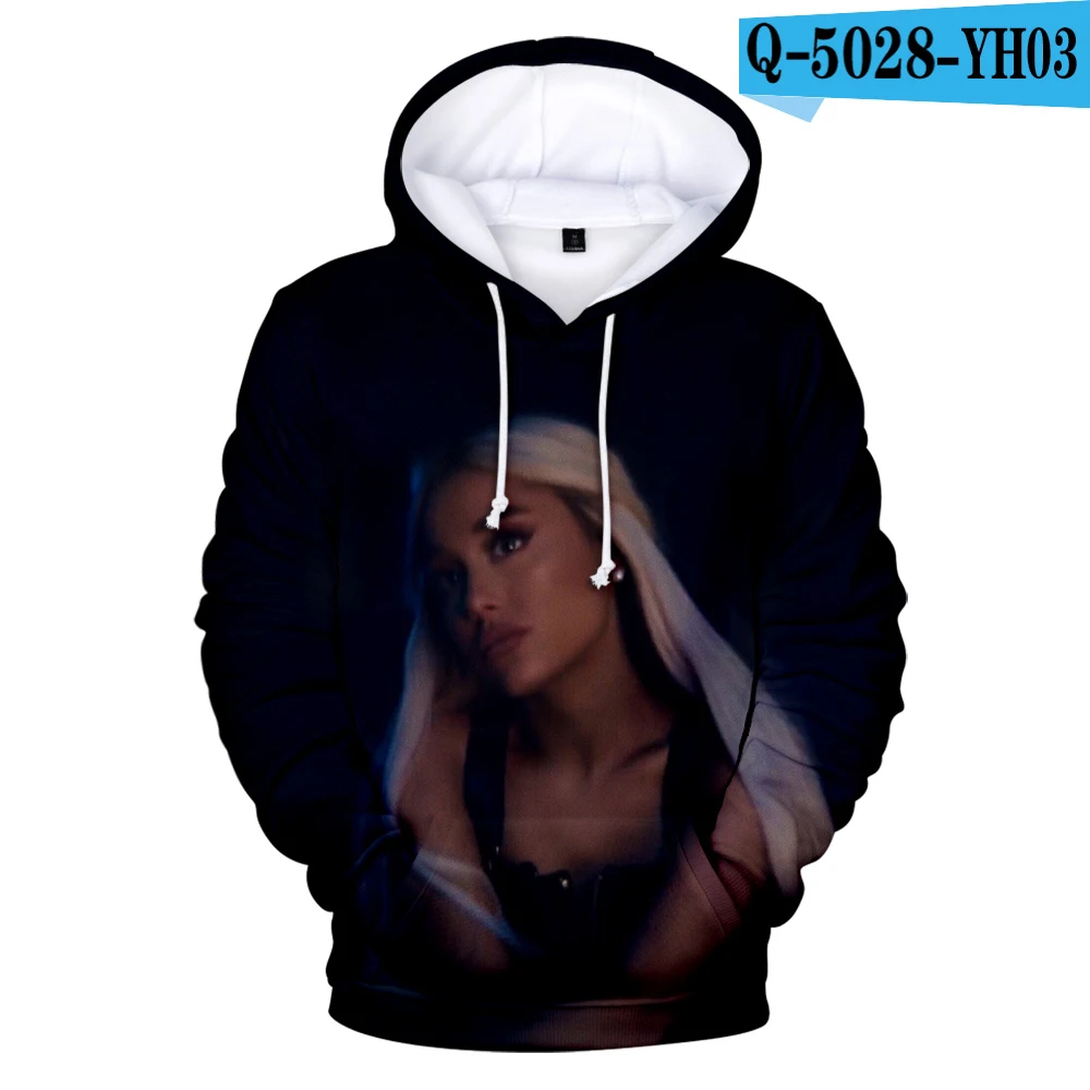 3D Ariana Grande Thank U следующий альбом Highstreet Cool Женская и мужская одежда горячая Распродажа повседневные крутые худи Harajuku толстовки - Цвет: Пурпурный