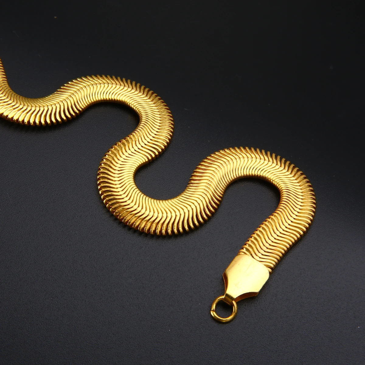 Unisex Snake Chian Necklace Fashion Hip Hop Gold Color Filled DIY  Necklaces Chains For Men Jewelry Accessories