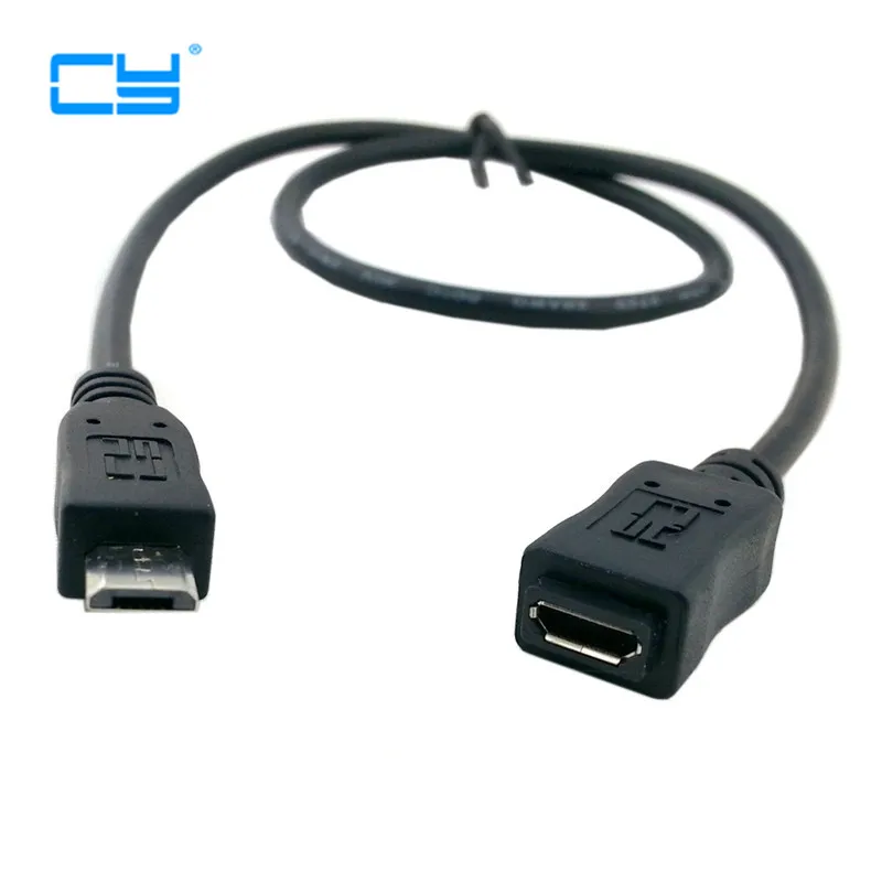 

5ft/1.5m USB2.0 Micro USB 5pin Male B to Micro USB Female cable Connector 50cm 150cm