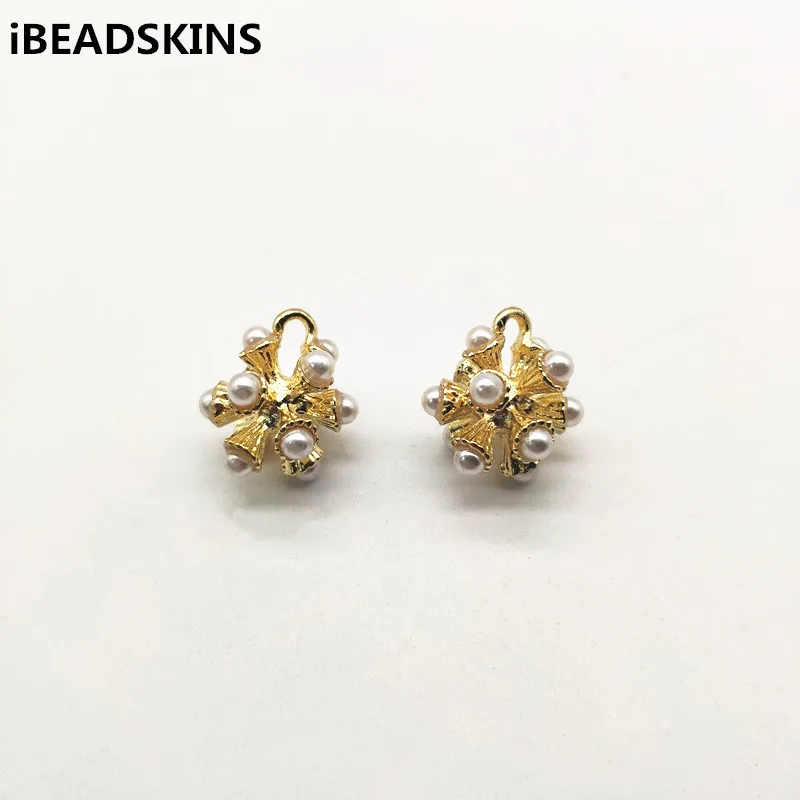 

New arrival! 14x17mm 50pcs flowe shape Connectors,Stud earring,earrings accessories,Earring parts,Jewelry Findings & Components