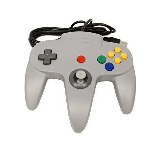 5pcs New for Nintendo N64 USB Controller For Windows/Mac/Linux Gray By Mars Devices Grey Comp | Электроника
