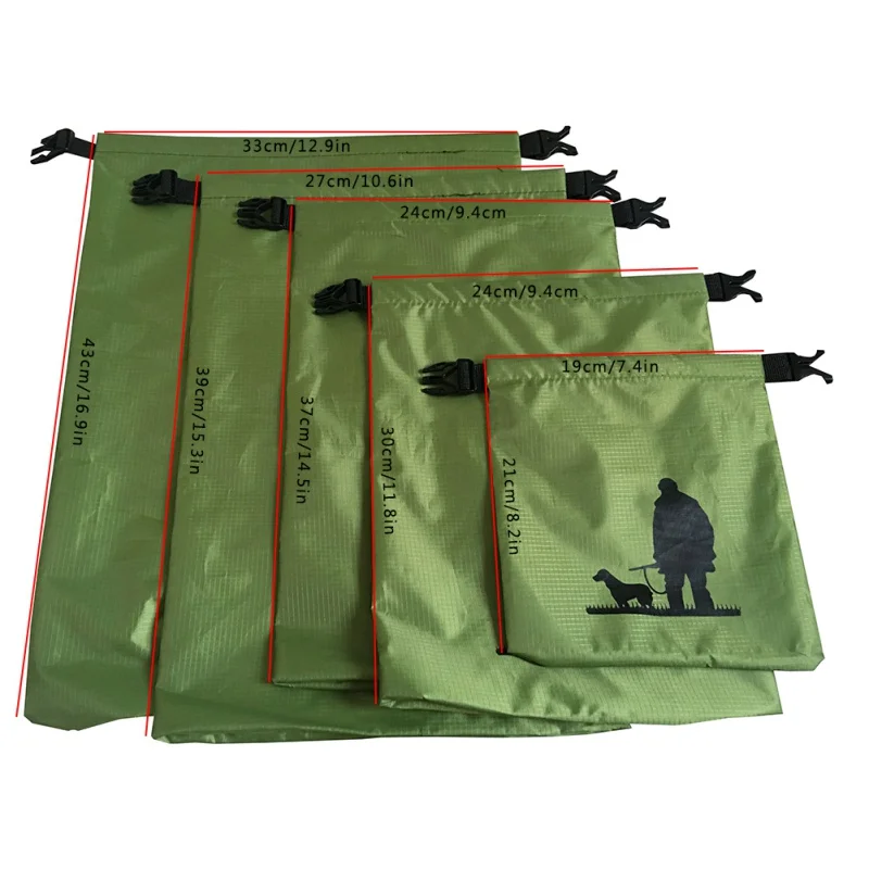 Al aire libre Camping senderismo río Trekking impermeable 3/5 Sets 210 t Titafo bolsas hebilla banda portátil duradero