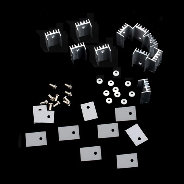 Cheap 10pcs/lot 15*20mm TO-220 Heatsink Heat Sink With Screw Sets For TO-220 Computer PC Cooling Accessories Cheap 10pcs/lot 15*20mm TO-220 Heatsink Heat Sink With Screw Sets For TO-220 Computer PC Cooling Accessories