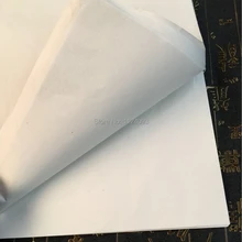 Сырая бумага Xuan чистая белая бумага для практики китайской каллиграфии, японская живопись, 35 листов/мешок, 52x34 см(20,4*13,4 дюйма