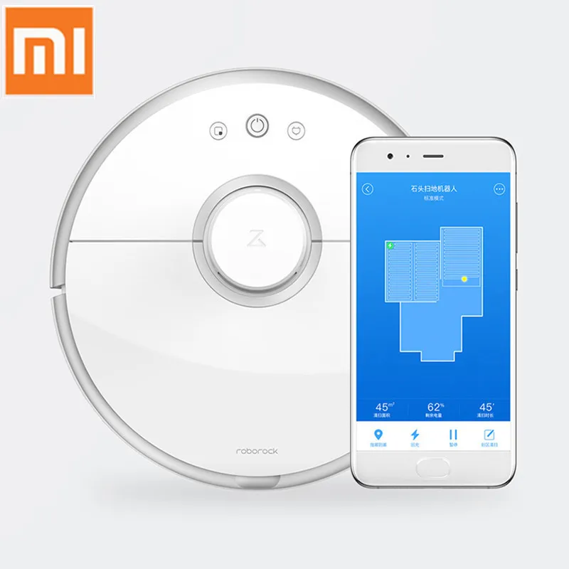 

Original Xiaomi Mi Robot Vacuum Cleaner 2 Smart Roborock S50 Cordless Automatic Dust Cleaning Sweep App Control For Home Office