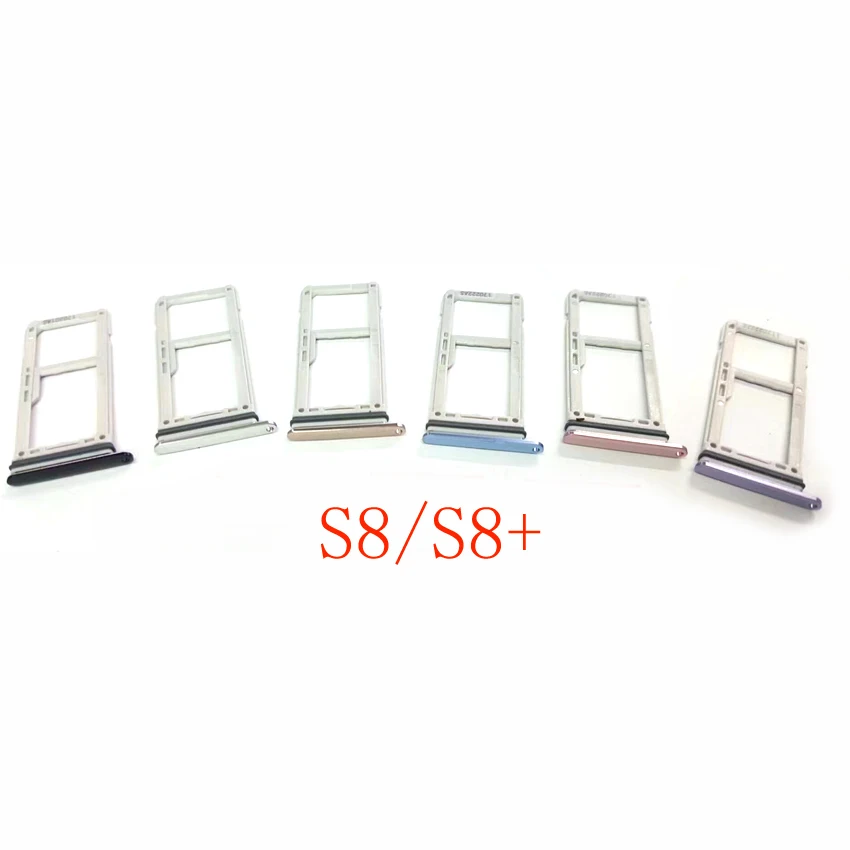 

SIM & SD Card Reader Holder For Samsung Galaxy S8 G950 / S8 Plus G955 Dual Single Sim Card Tray Holder Slot Adapter