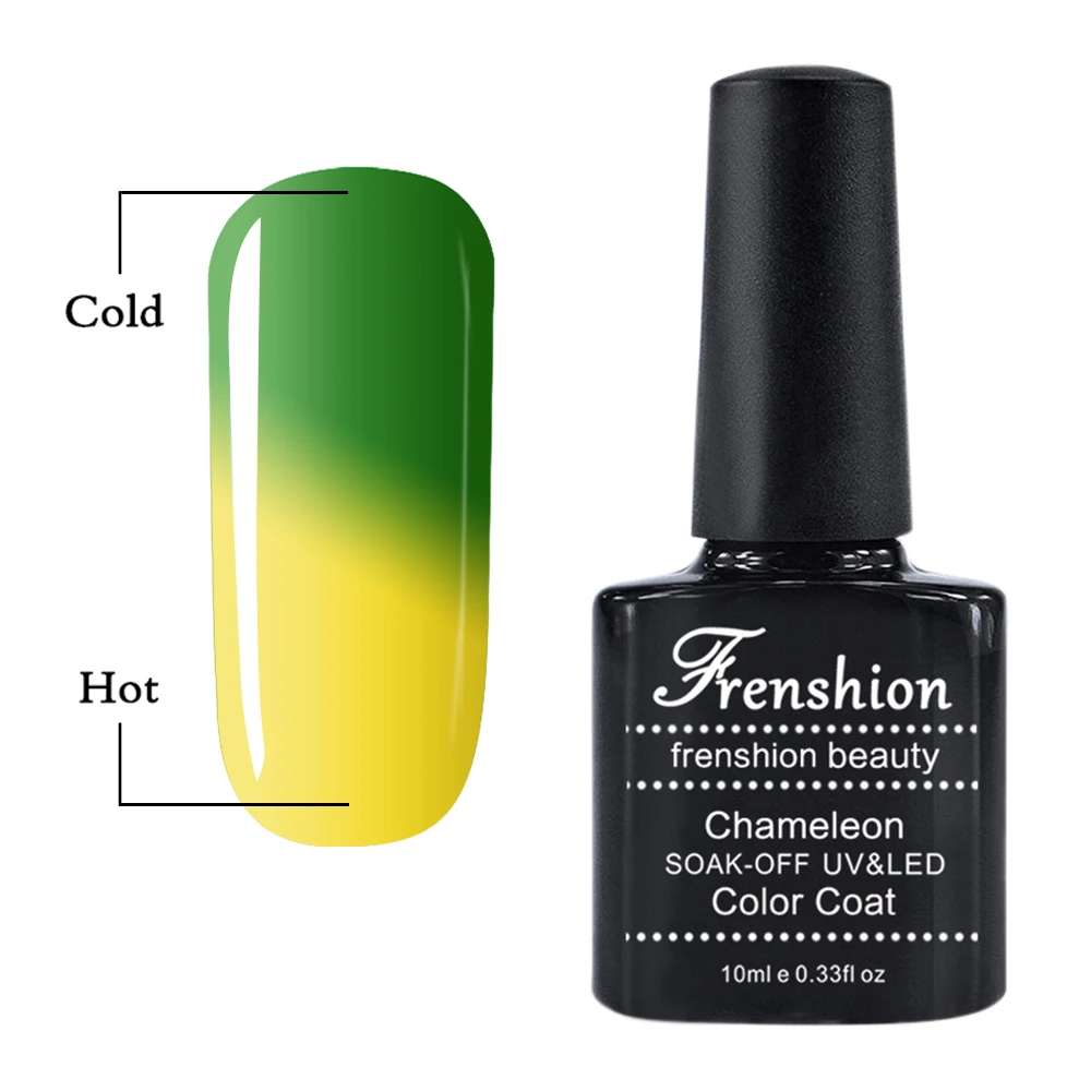 Frenshionグリーンイエローネイルポリッシュニス温度変化色変更uvネイルジェルポリッシュ爪ゲルプロフェッショナルネイルグルー Nail Glue Professional Nail Glueuv Nail Gel Polish Aliexpress