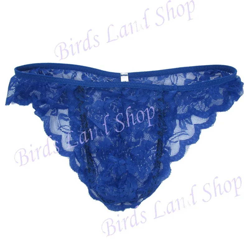 Mens Lace Sexy Underwear G2929 Rose Flower Lace Low Rise pouch Tanga Royal 3