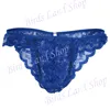 Mens Lace Sexy Underwear G2929 Rose Flower Lace Low Rise pouch Tanga Royal 3