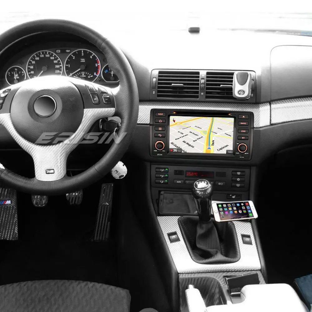 Cheap Erisin ES8846B 7" Android 8.0 Octa core 4G RAM Car DVD GPS Radio DVR DAB+ DVD For BMW 3er E46 Rover 75 MG ZT 3