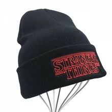 Новинка, мужская, женская, Подростковая теплая шапка, зимняя шапка, Дастин, странные вещи, Дастин, черная вязаная шапочка вязаная бини, Skullies для молодежи