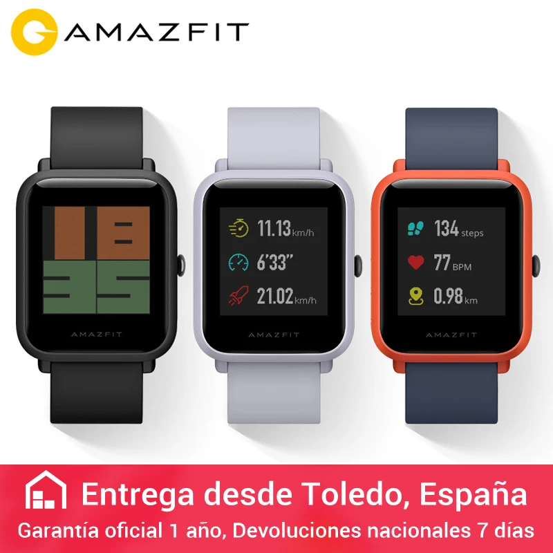 

English Version Huami Amazfit Bip Smart Watch Reflection Color Screen 1.28" Baro IP68 Waterproof GPS for Android & iOS