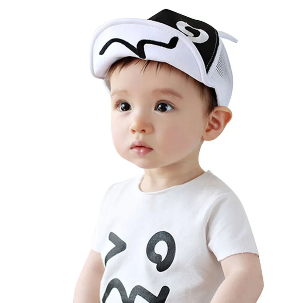 Baby Kid Boy Girl Baseball Hat Blink Eye Printed Ears Style Infant Mesh
