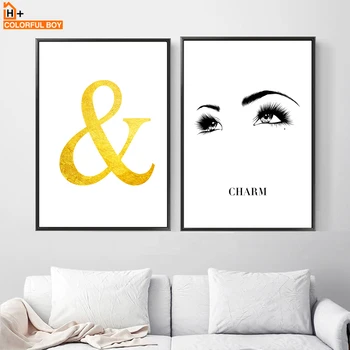 

Sexy Girl Eye Eyelash Eyebrow Quotes Wall Art Canvas Painting Nordic Posters And Prints Wall Pictures For Living Room Home Decor