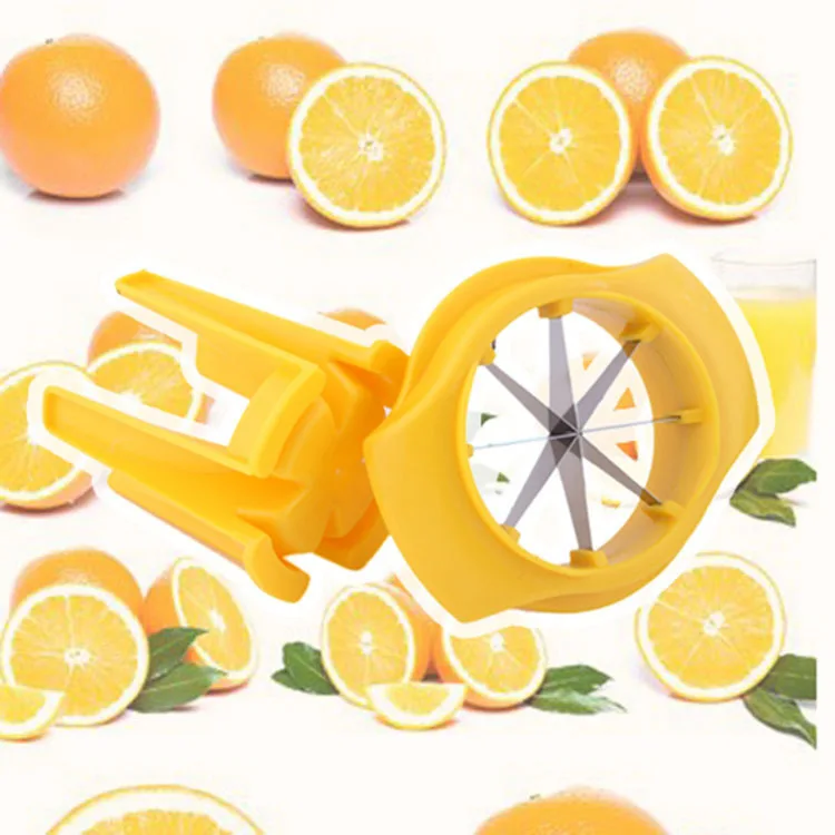 1pc Lemon Lime Orange Slicer Wedger Cutter Squeezer Fruit Garnish