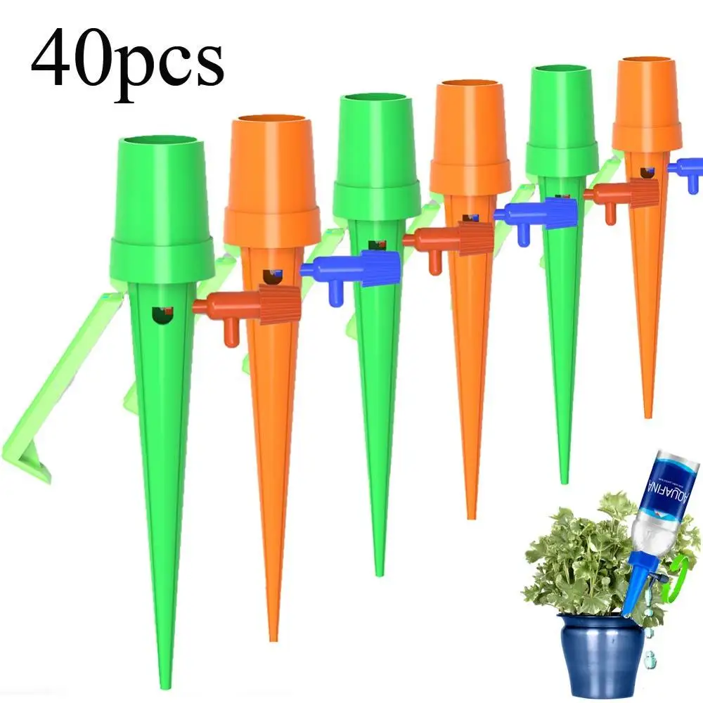 

40Pcs Auto Drip Irrigation Watering System Automatic Watering Spike for Plants Flower Indoor Household Waterers Bottle