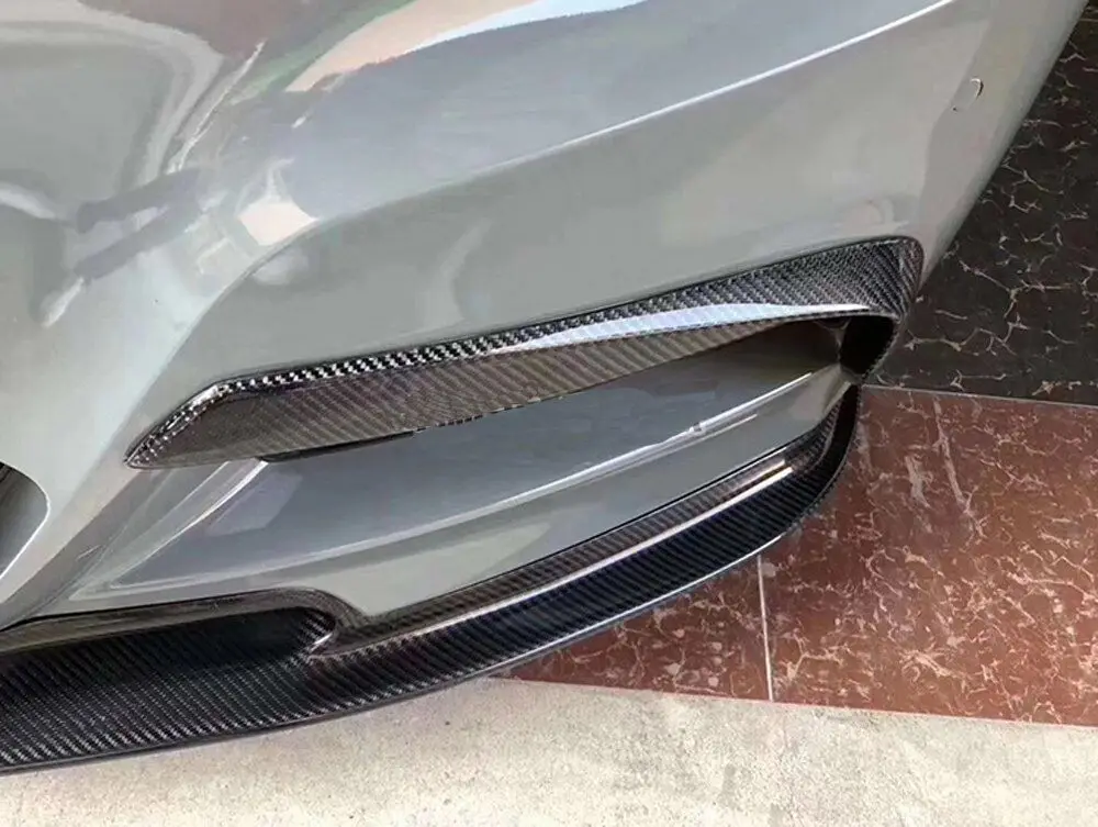 Углеродное волокно гоночные передние разветвители губа для BMW 3 серии F30 M