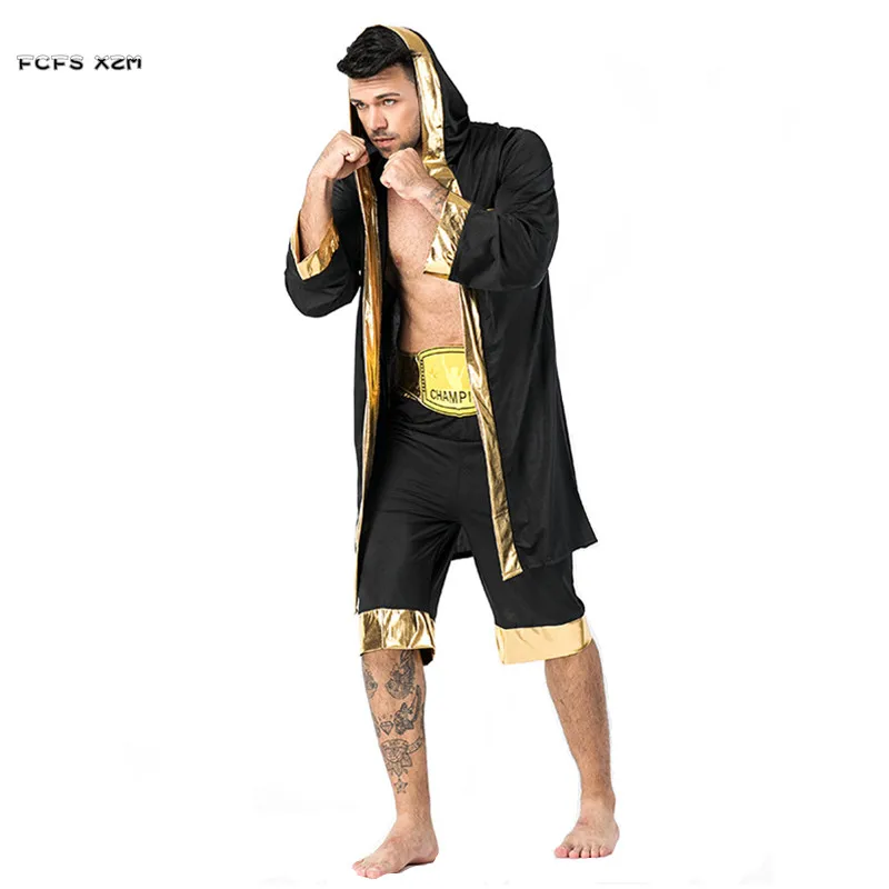 

Man Halloween Boxer Suit Costume Sportswear Cosplay Carnival Purim Parade Masquerade Masked Ball Nightclub Role Play Party Dress