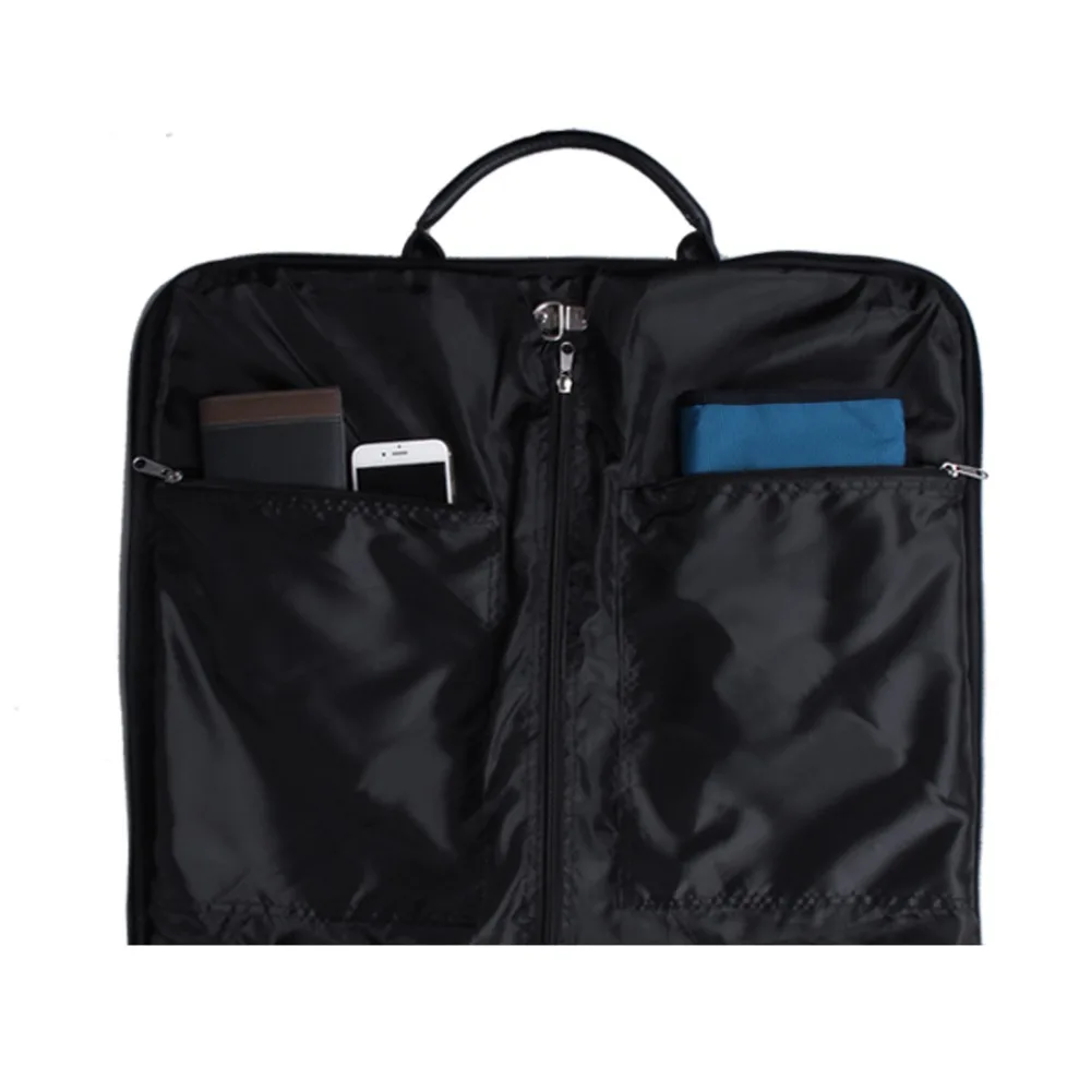BAGSMART sac de costume de haute qualité noir pli vêtement sacs de voyage pour hommes avec poche à glissière sac de rangement Portable - 3