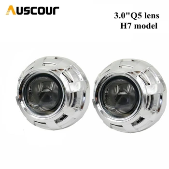 

3.0 inch H7Q5 Bixenon hid Projector lens metal holder D4S D3S D2H D2S D1S xenon kit lamp bulb headlight car styling Modify