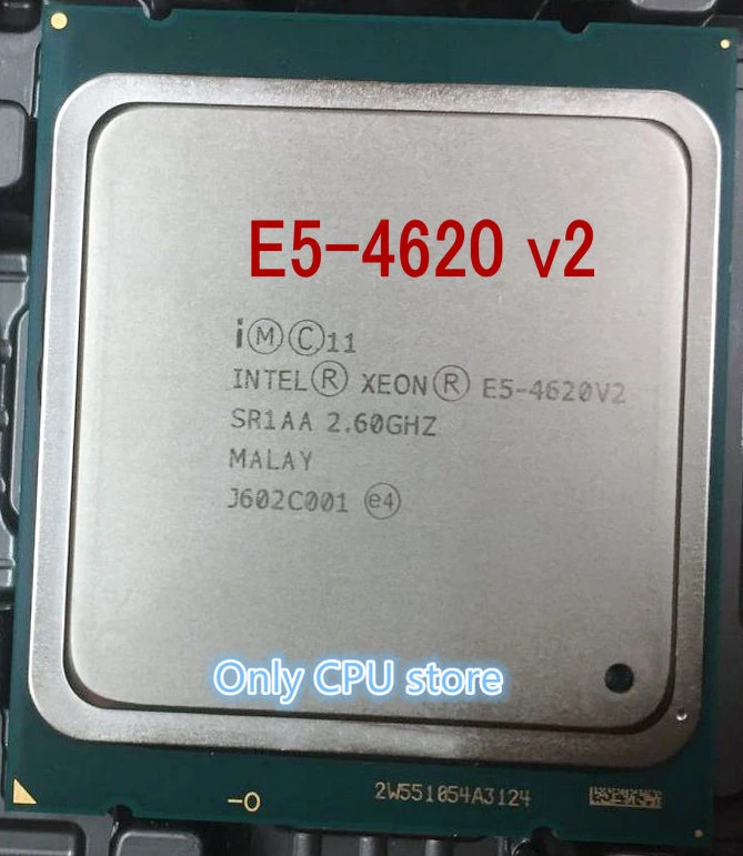 amd processor E5-4620V2 Original Intel Xeon E5 4620V2 2.6GHZ 8-Core 20MB SmartCache E5-4620 V2 FCLGA2011 95W E5 4620 V2 cpu core