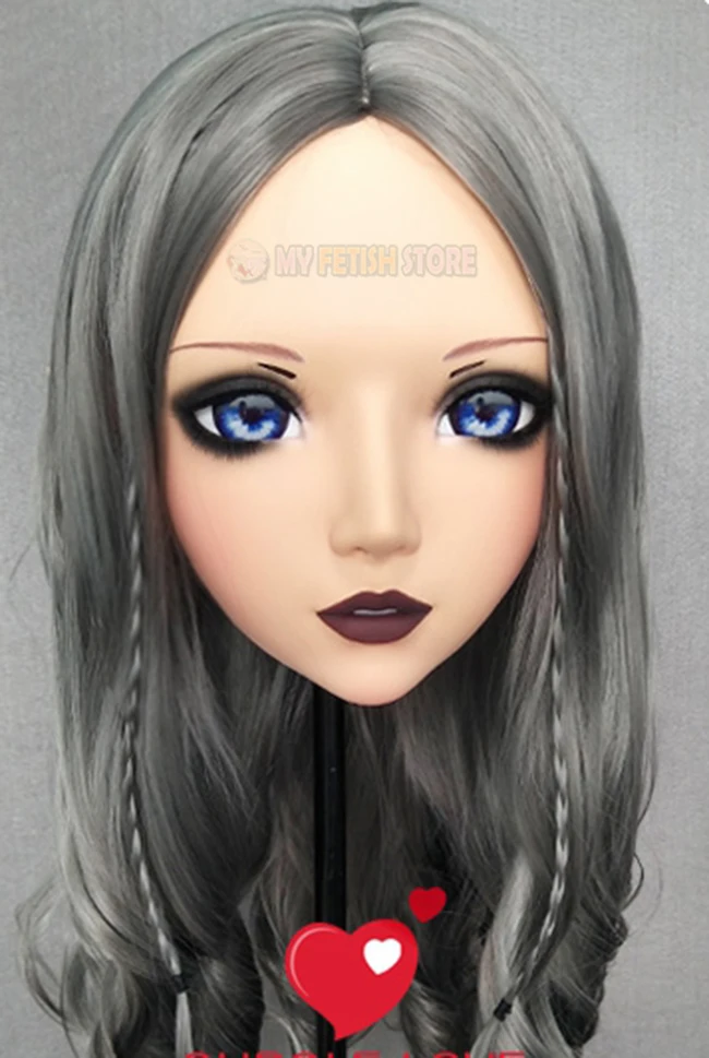 (Er-04) женская сладкая девочка смолы половина головы Kigurumi BJD глаза переодеванию Косплэй японского аниме роль маска Лолиты с фея ухо
