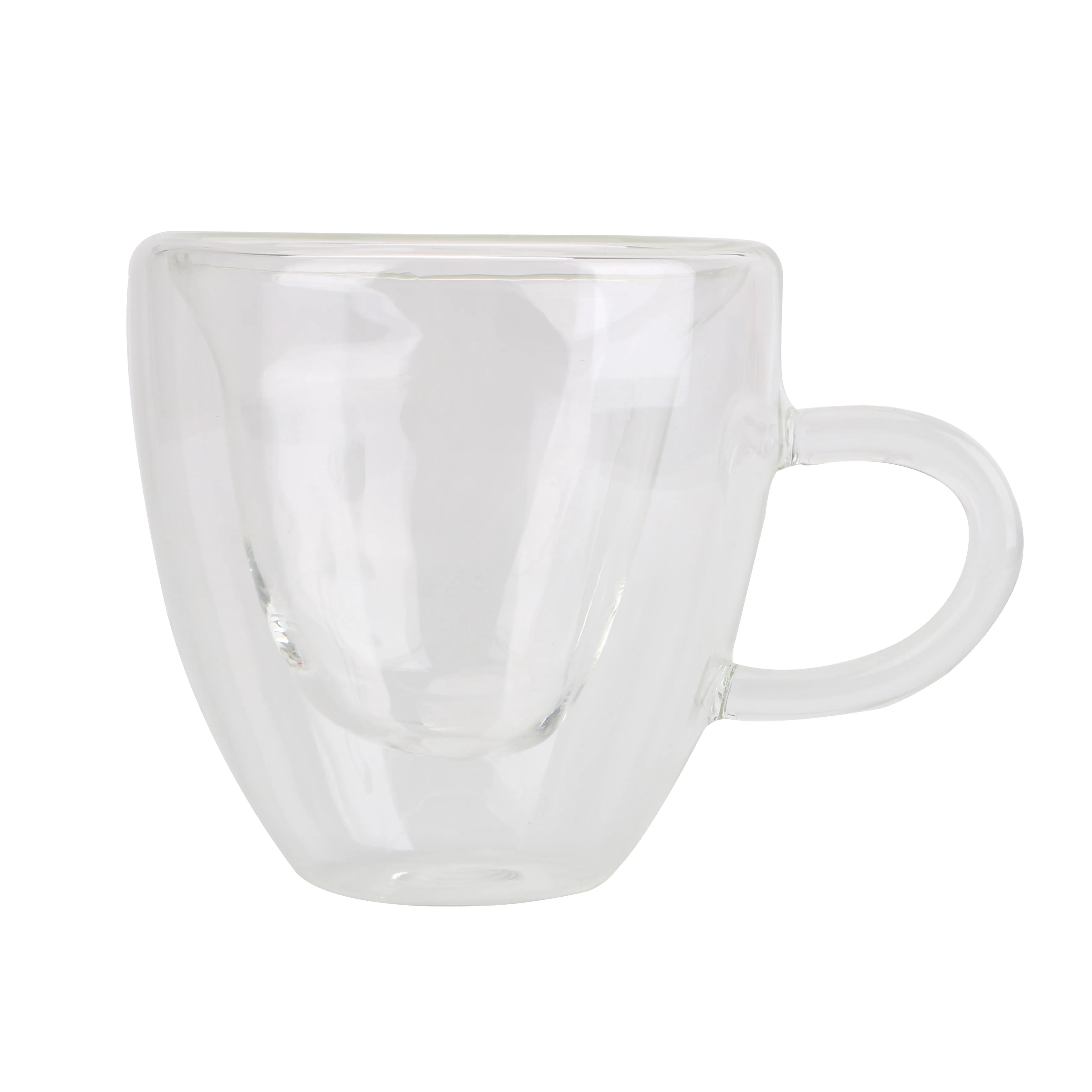 180 мл/240 мл в форме сердца с двойными стенками Стеклянная Кружка термостойкая посуда для напитков чайная пивная кружка для сока чашка кофейные кружки, чашки в подарок - Цвет: 240ml