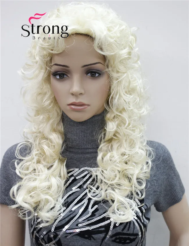 StrongBeauty Длинные Очень вьющиеся темно-коричневый полный синтетический парик Для женщин парики выбор цвета