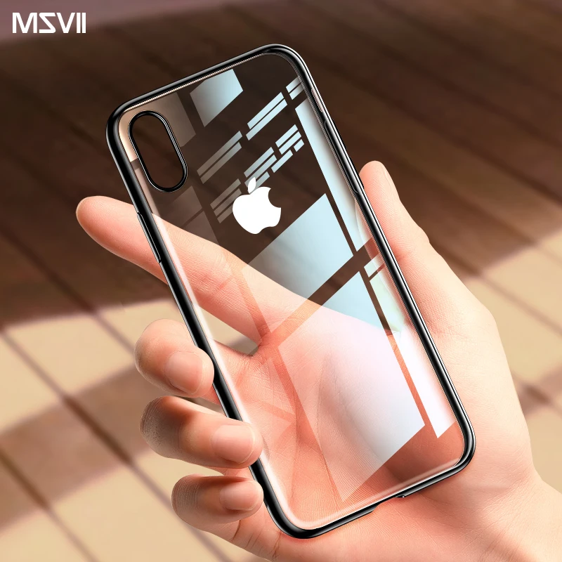 Msvii мягкий чехол для iPhone XR кейс Samsung Galaxy прозрачный XS Max силиконовый X/XS Чехлы