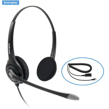 

Additional 2 ear pads+Binaural RJ9 plug Headset QD office call center telephone headset ,2.5mm or 3.5mm plug optional