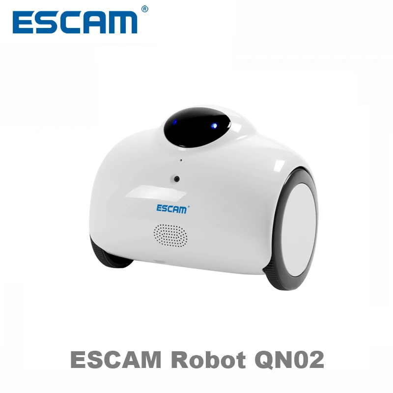 

Escam Robot QN02 Smart WIFI IP Camera HD 720P 1MP Wireless Baby Monitor Touching Interaction Camera Two Way Audio Android/IOS
